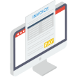 Create sales invoices
and direct debit